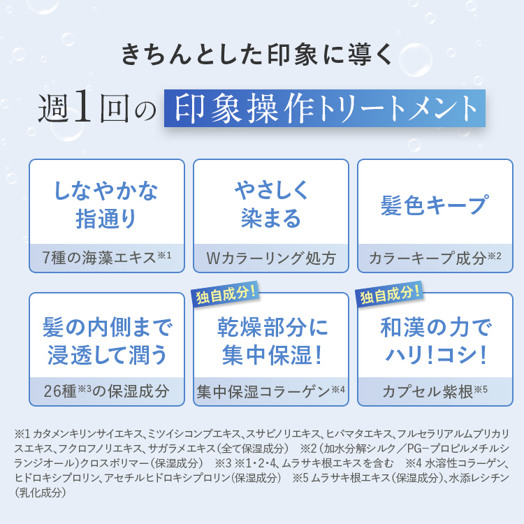 ヘアカラートリートメント ナチュラルブラック